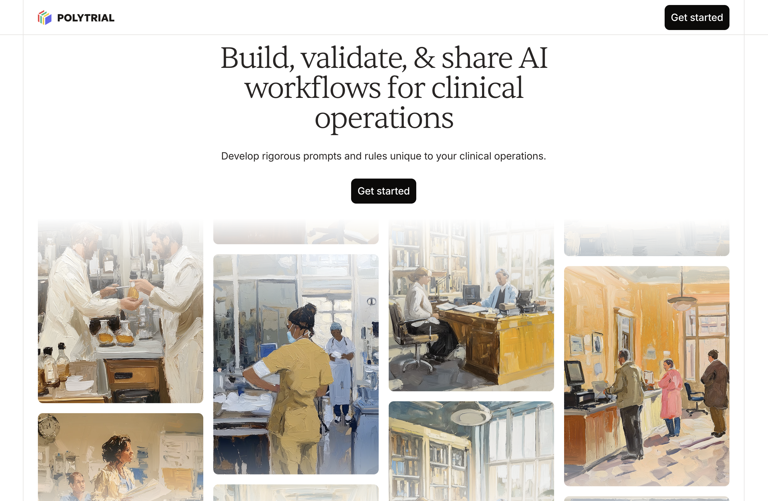 Polytrial workflow builder interface